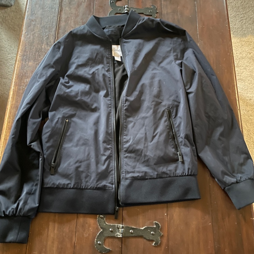 Calvin Klein Navy Bomber Jacket XS